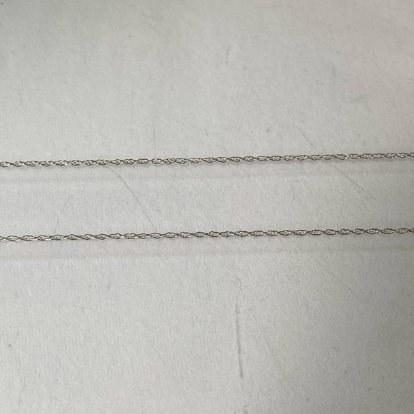 14K WHITE GOLD chain necklace 18” REAL GOLD - Picture 8 of 10